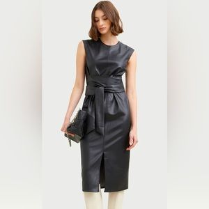 Modern Citizen Pilar Vegan Leather Dress - Sz M